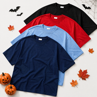 T-shirts pour hommes 260 g/m² 100 % coton, impression personnalisée Halloween, tout design, tee-shirt oversize unisexe, vente en gros, streetwear, en vrac