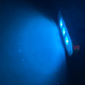 WEIKEN सुपर उज्ज्वल स्लिम 316 एसएस विरोधी जंग निविड़ अंधकार IP68 समुद्री पानी के नीचे एलईडी रोशनी पनडुब्बी नाव गोदी रोशनी