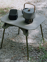 Table de camping IRONDONKEY moderne ultra-légère à double usage, portable et pliable en aluminium avec plateau en ABS