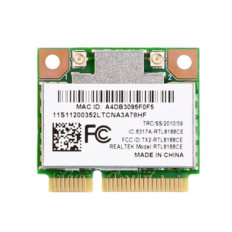 Realtek Rtl8188ce वायरलेस Wlan वाईफ़ाई कार्ड 150mbps आधा मिनी Pci-ई Pcie के लिए एसर Asus तोशिबा लैपटॉप नेटवर्क मॉडेम 802.11bgn