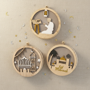 614071-73 Decoración de Madera para Celebración del Festival Musulmán, Eid Mubarak, Ramadán y Eid, Artículos de Fiesta <span class=keywords><strong>PartyMaker</strong></span> - Product Image 6