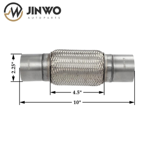 Jinwo Auto Auto Uitlaat Flex Pijp Rvs Interlock Liner 2.5 Inch Uitlaat Flex Pijp - Product Image 3