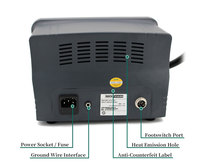 Original 1300W 220/110V QUICK 856AD pistolet à air chaud sans plomb station de soudage à air chaud micro-ordinateur température Station de reprise