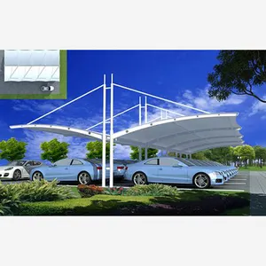 工場カスタマイズ引張膜構造テント鋼構造テント駐車小屋電動自転車キャノピー車小屋