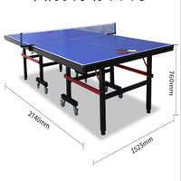 SP Table de tennis de table mobile pliante Table de ping-pong pliable durable et étanche pour l'extérieur