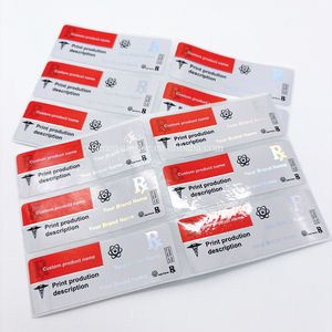 An toàn hơn vận chuyển chất lượng cao tùy chỉnh thiết kế in ấn Hologram không thấm nước nhãn dán nhãn cho 3ml 10ml lọ - Product Image 1