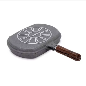 Cook-Lover 32cm girasole doppio lato marmo doppia padella in alluminio per stoviglie per la casa Set di pentole - Product Image 1