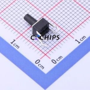 TS-1091-A10B2-D2 Tactile Switch Through hole Component (THT) Switch Single Pole Single Throw Round Button 1.8N 4.5mm - Product Image 2