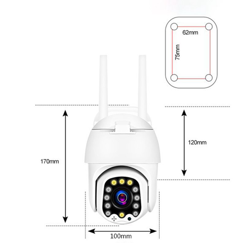 PTZ IP Camera Security Camera 5MP 1080P HD CCTV Remote Optical ZOOM 360 8 LED Night Vision LTE PTZ Camera for Outdoor