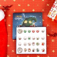 Calendrier de l'avent de noël Bracelets 2026 pour les filles 24 jours calendrier de compte à rebours de noël bijoux à bricoler soi-même faisant Kit cadeau