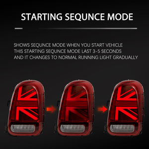 New High Quality Clear ABS Waterproof 12V Rear <b>Tail</b> Lamp Conversion Kit Mini F60 2017-2021 <b>Plug</b> Play 100% Fitment Turn Signals - Product Image 2