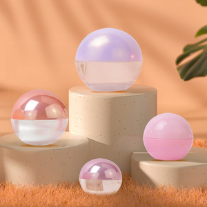 5ml 10ml 20ml 30ml 50ml Transparent mini plastic face cream jar with cream container package ball shape acrylic jar