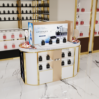 Testeur de parfums pour femmes Vitrine de l'île Vitrine de l'île Meubles de vitrine de magasin Étagère à parfum pour bouteilles de Cologne