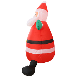 Père Noël gonflable géant en caoutchouc personnalisé UNK, cadeau d'anniversaire ou d'Halloween, jouet 8,27x6,3x0,39cm - Product Image 5