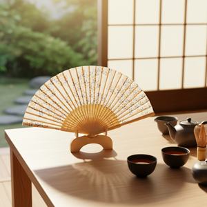 Ventilador Plegable Portátil de Bambú, Diseño Personalizado, Clásico y Elegante, para Fiestas y Decoración del Hogar, en Oferta - Product Image 3