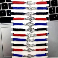 Bracelets en corde rouge faits main personnalisés pour vous, bracelets porte-bonheur pour hommes ou femmes, à offrir en cadeau, utilisés dans la prière, bracelets avec médaille sainte