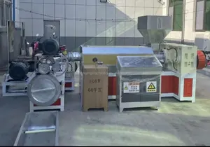 Máquina de reciclagem de granulador de plástico PP/PE, extrusora de pelotas, triturador com motor e caixa de engrenagens para fábrica