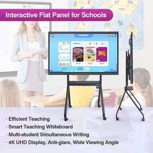 Pizarra Interactiva para Aula de 86 Pulgadas con Sistema Operativo <span class=keywords><strong>Android</strong></span> y Windows, Aplicaciones de YouTube, Software de Transmisión, Soporte para Sistema Operativo Dual - Product Image 2