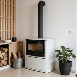 יצרן ג'ינגשין, תנור עצים רוסי ביתי מודרני, נייד, מפלדת פחמן, ללא עשן, המופעל בפלט. - Product Image 1