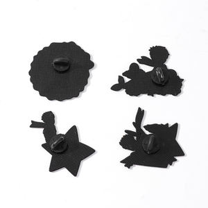 YINI Pines de Esmalte de Anime Adorables al por Mayor con Insignias Impresas con UV, de Aleación de Metal para Ropa, Lindo Principito y Estrella, en Existencia - Product Image 5