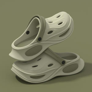 Men's Summer Outdoor Fashion Breathable Non-Slip <b>Clogs</b> Adult Size Standard Thickness Injection Sole EVA Upper Midsole Outsole - Product Image 3