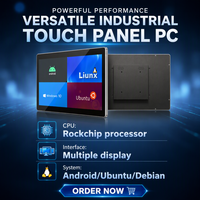 Panel PC Industrial Todo en Uno de 10.1-27 Pulgadas, J1900/RK3568, Android/Linux/Win, IP65, Resistente al Agua, Sin Ventilador, Integrado/Para Montaje en Pared