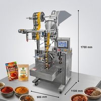 Machine d'emballage automatique verticale pour sachets de poudre d'assaisonnement, piment rouge, granulés de curcuma, cumin et autres épices