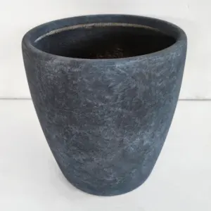 hot sale patio fiber glass clay planter pots for flowers and plants