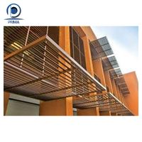 Volets en aluminium Prima Foshan Factory, volets roulants en bois fini pour volets extérieurs, volets de fenêtre en aluminium