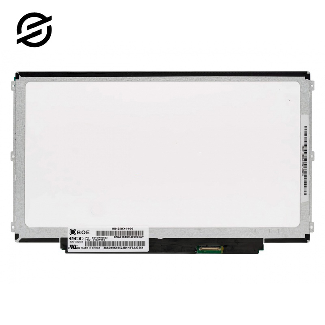12.5 Inch Panel HB125WX1-100 B125XTN01.0 1A HB125WX1-201 EDP/30Pin 1366*768 60HZ LCD Laptop Notebook Screen Monitors Slim NEW A+