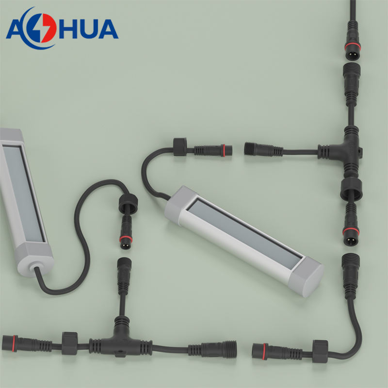 Garden Lighting Power Wire Male Female Waterproof Connector T Type Distributor