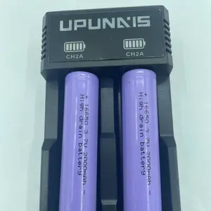 Nuevo Universal 5V 2A 2 ranura Li Ion batería portátil USB cargador de batería para 18650 21700 26650 14500 baterías de iones de litio