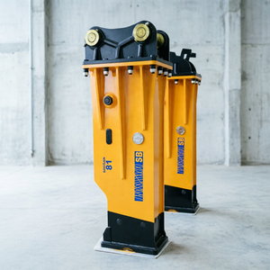 For SB81 Box Type Hydraulic Breaker for Construction Mining 18-26T Excavator Shandong Origin Includes Pump Breaker Hammer - Product Image 1