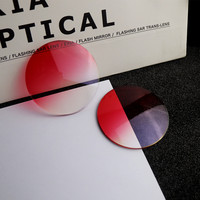 EXIA M4 1,61 Gafas de sol Lente Rojo Gradiente Color SHMC UV400 Anti-Impacto Revestimiento verde Espesor 3mm