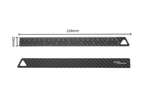 OEM Koolstofvezel liniaal met aangepast logo, lichtgewicht antistatisch zijdedruk schaal voor tekenen, kantoor en school - Product Image 5