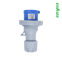 Prise et Fiche Industrielles Étanches à l'Eau et à la Poussière EBASEE ou OEM 16A / 32A / 63A / 125A IP44 IP67 3/4/5 Broches