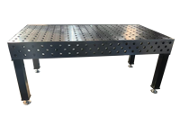 Meja Las 3D dengan Klem, Perlengkapan Las Robot, Meja Kerja Berlubang untuk Aplikasi Otomasi