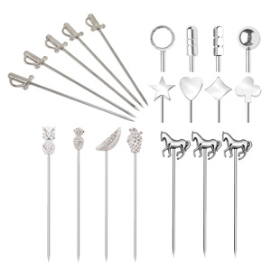 Palillos de Cóctel de Acero Inoxidable en Forma de <span class=keywords><strong>Espada</strong></span>, Palillos Reutilizables para Frutas, para Licores Bluewater Seven Stills Sx - Product Image 5