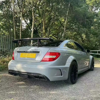 Aileron arrière en fibre de carbone pour Benz W204 Classe C C63 AMG 2007-14 Style BS Aileron de coffre arrière