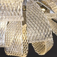 Lustre en cristal K9 de luxe ANNO, luminaire de plafond en forme de fleur dorée pour la décoration intérieure des palais