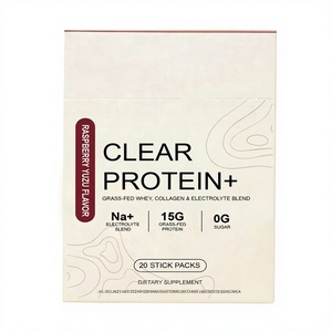 Poudre de protéines isolées de lactosérum transparente OEM en promotion avec électrolytes – Complément protéiné pour le développement musculaire - Product Image 1