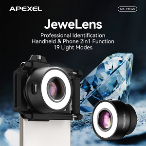 Nuevo Microscopio de joyería con lente de teléfono Lauched <span class=keywords><strong>120X</strong></span> con luz - Product Image 5