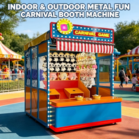 Stand de jeu de lancer d'anneaux commercial pour carnaval, avec lumières LED et prix en peluches, pour usage intérieur et extérieur en parcs d'attractions et fêtes foraines