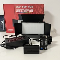 Portátil de mano LED 1080P HD Video Live Streaming/Vlogging Cámara Iluminación a todo color Brillo ajustable Flexible
