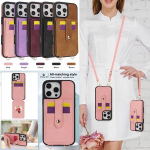 Miroir bandoulière portefeuille fente pour carte étui de téléphone en cuir pour <span class=keywords><strong>iPhone</strong></span> 16 <span class=keywords><strong>Pro</strong></span> <span class=keywords><strong>Max</strong></span> 15 Plus <span class=keywords><strong>14</strong></span> 13 12 lanière support à rabat couverture Hoesje <span class=keywords><strong>Etui</strong></span> - Product Image 1