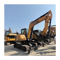 Mini-pelleuse SANY d'occasion 95% neuve SY60C Pro, machine compacte sur chenilles de 6 tonnes, excavatrices Sany 60Cpro à vendre