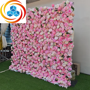 Pared de Flores de Seda Artificial Realista Hecha a Mano, 5D 3D, Blanca, en Rollo, para San Valentín, Bodas, Graduaciones, Tamaño Personalizable - Product Image 1