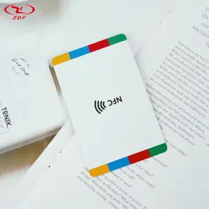 Custom Plastic PETG PVC NFC Card NTAG213/NTAG215/NTAG216 Printable Blank Social Media NFC Contactless Cards RFID Smart Chip Card