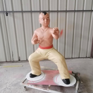 Statuetta Personalizzata in Resina di Boxer con Testa Oscillante Prodotta in Fabbrica in un Elegante Espositore - Product Image 3