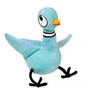 Hot sales lovely Big-eyed blue plush bird toy chicken plushies doll funny pigeon stuffed plush toy